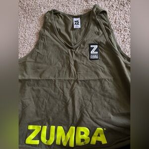 Zumba Olive Green Tank Top